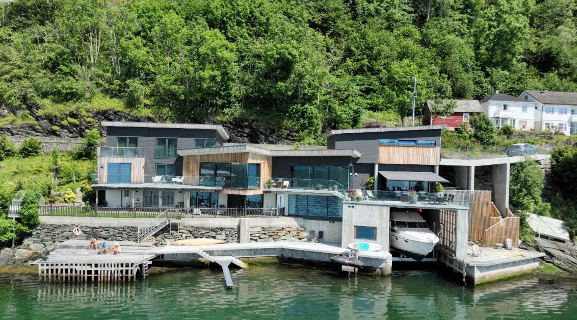 Panoramaresort In Hardangerfjorden Leilighet I Sjokanten Ved Hardangerfjorden For 7 Personer Boat , Sauna,Kajak, Sup For Rent 厄于斯特瑟 外观 照片